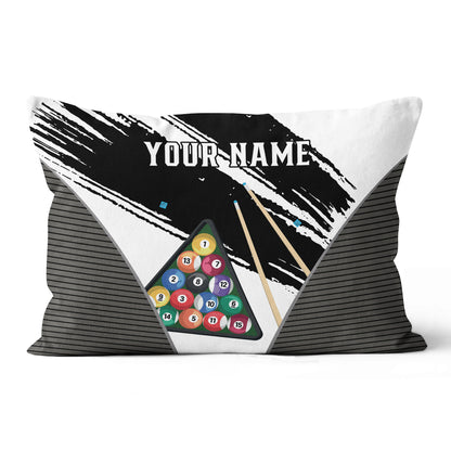 Personalized 3D Billiard Balls Pillow Custom 8 Ball Pillow Billiard Gift VHM0864