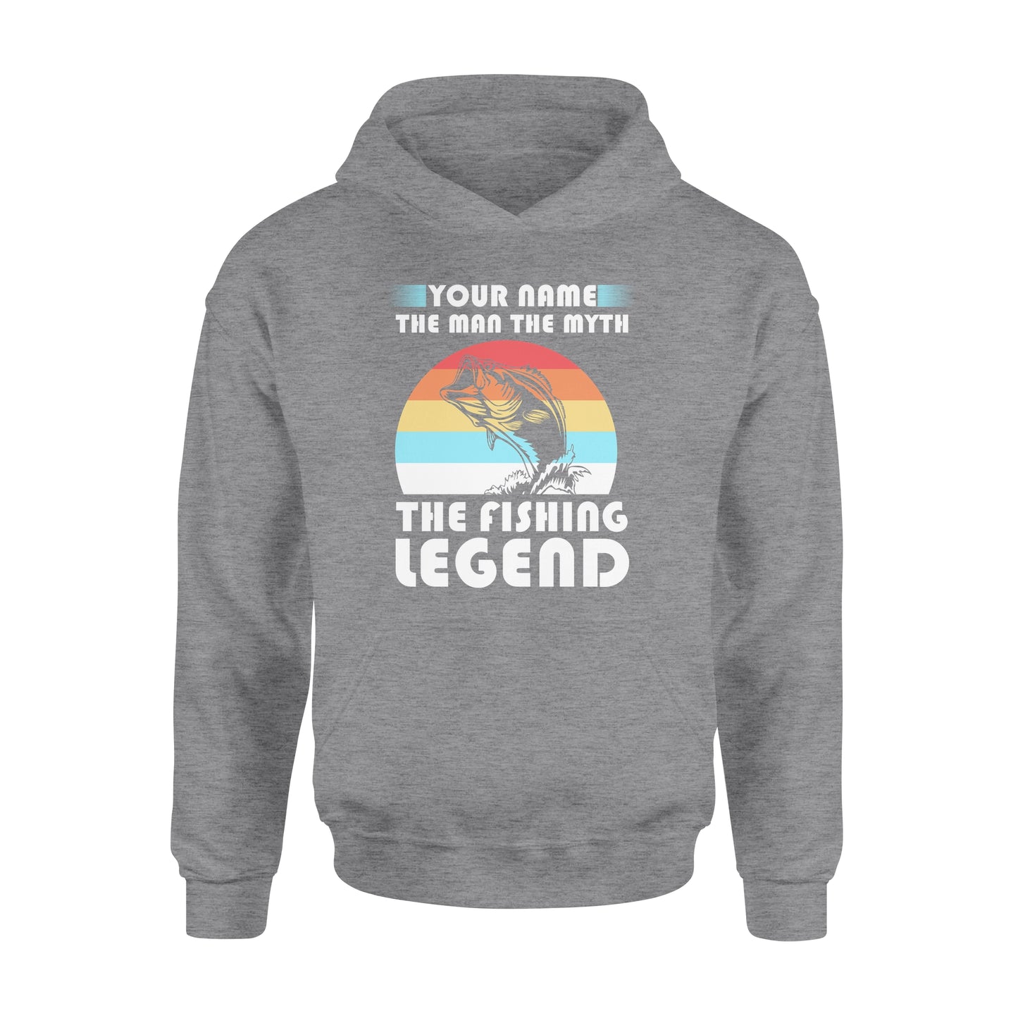 Custom name the man the myth the legend 1970s vintage retro personalized gift - Standard Hoodie