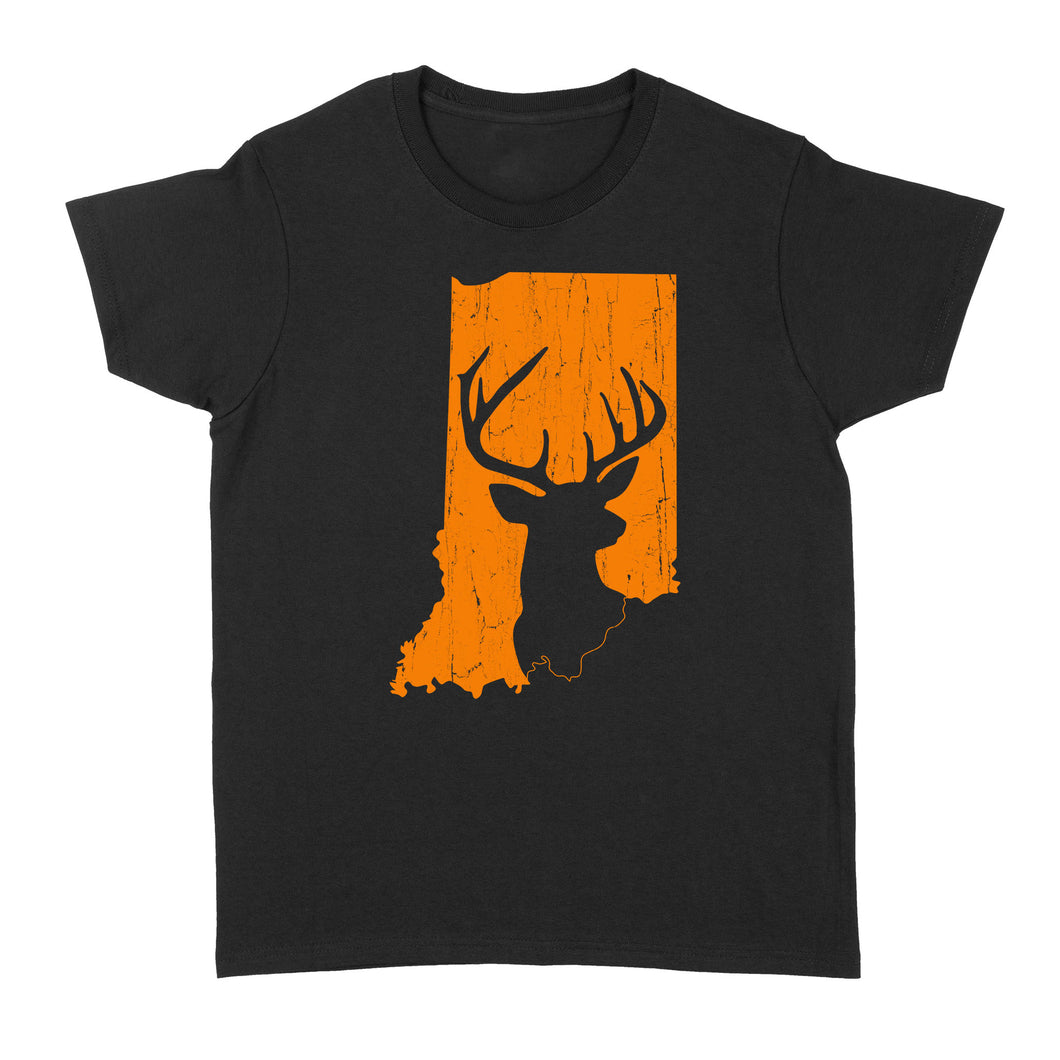 Bucks of Indiana deer hunting hunter orange, Indiana hunting, deer hunting shirt D03 NQS2920 Standard Women's T-shirt
