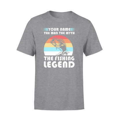 Custom name the man the myth the legend 1970s vintage retro personalized gift - Standard T-shirt