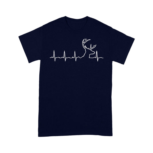 Men’s Buck Pulse Shirt, Deer Pulse Heartbeat Buck T-Shirt, Gift for Hunter - FSD1365D06