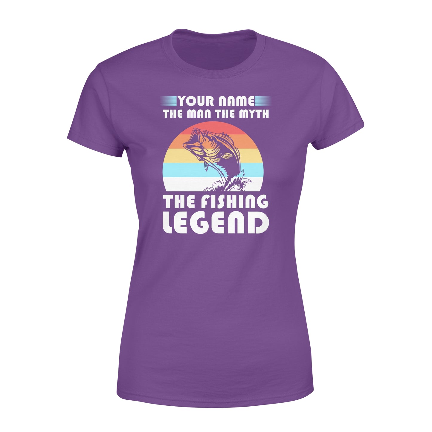 Custom name the man the myth the legend 1970s vintage retro personalized gift - Standard Women's T-shirt