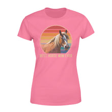 Load image into Gallery viewer, Custom photo best horse mom ever vintage personalized gift women's t-shirt