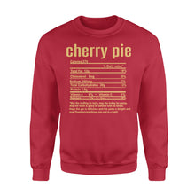 Load image into Gallery viewer, Cherry pie nutritional facts happy thanksgiving funny shirts - Standard Crew Neck Sweatshirt