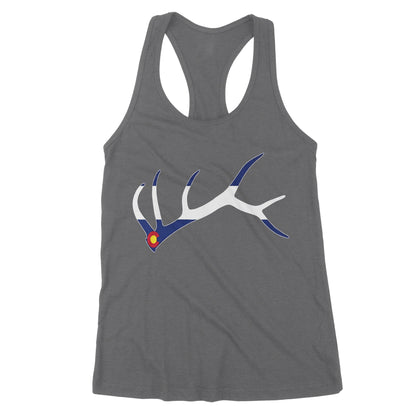 Colorado elk hunting horn NQS1114- Premium Women's Tank