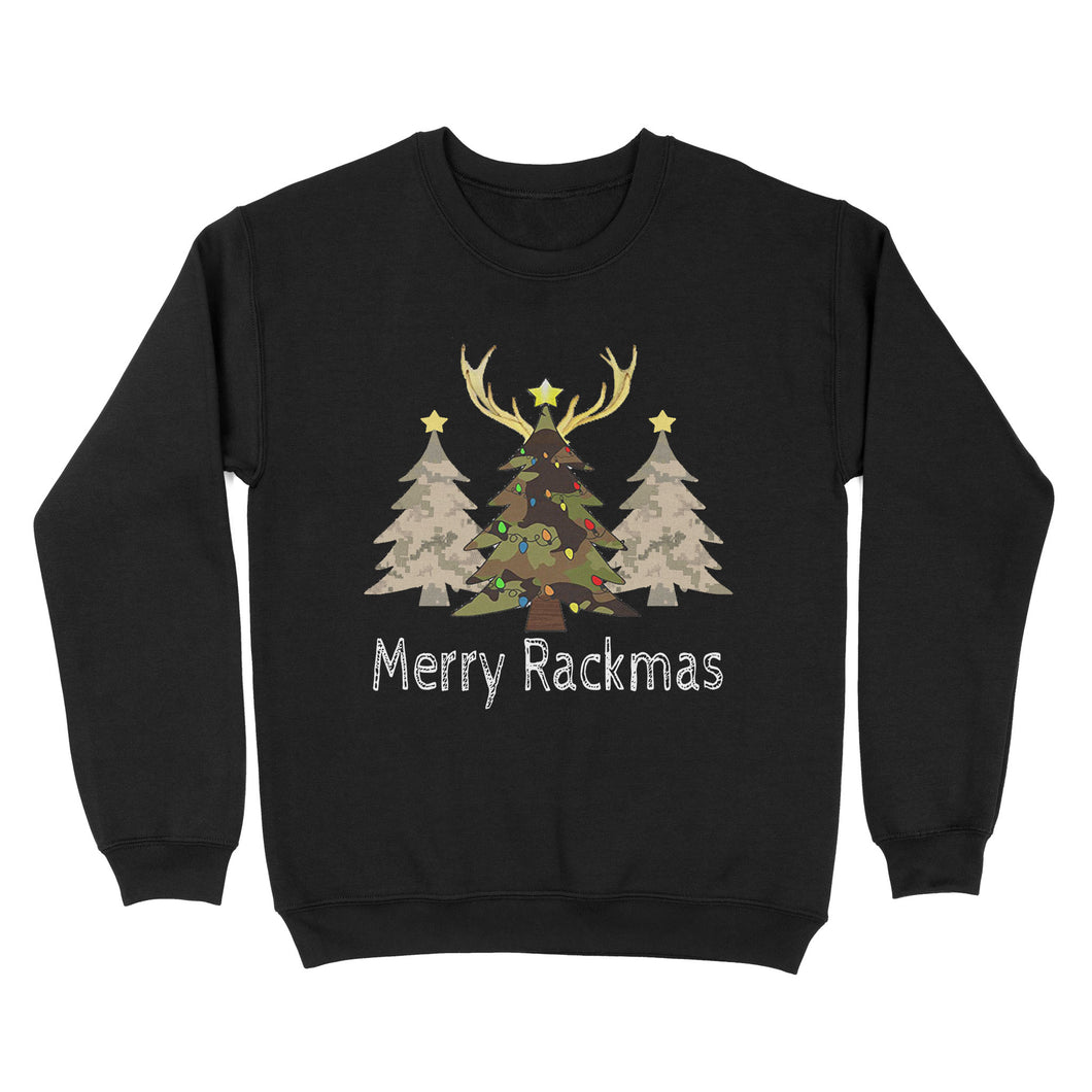 Deer, Elk, Moose hunting Merry Rackmas hunting gift for men Sweatshirt TAD02