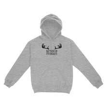 Load image into Gallery viewer, &quot;Eat Venison It&#39;s Organic&quot; Funny Deer Hunting Shirt Deer Hunting Season Deer Antler Standard Hoodie FSD2123D06