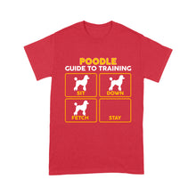 Load image into Gallery viewer, Poodle Standard T-shirt | Funny Guide to Training dog - FSD2403D08