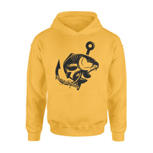 Load image into Gallery viewer, Carp fishing tattoos Customize name Hoodie, personalized fishing gifts for fisherman - NQS1208
