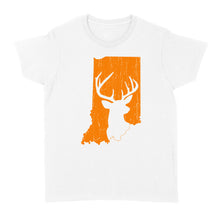 Load image into Gallery viewer, Bucks of Indiana deer hunting hunter orange, Indiana hunting, deer hunting shirt D03 NQS2920 Standard Women&#39;s T-shirt